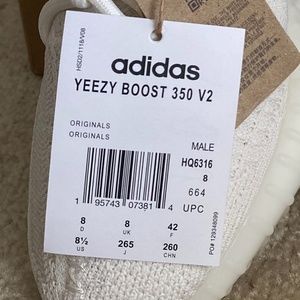 Yeezy Boost 350 v2 Beige M 8.5 W 9.5